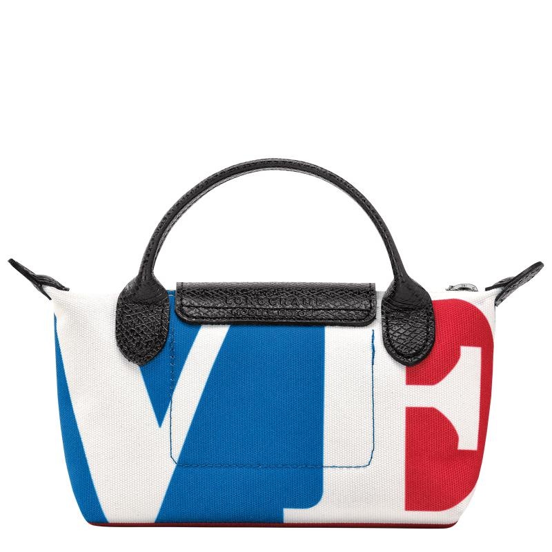 Longchamp x Robert Indiana Muške Pouches Bijele | 81935-LVXH