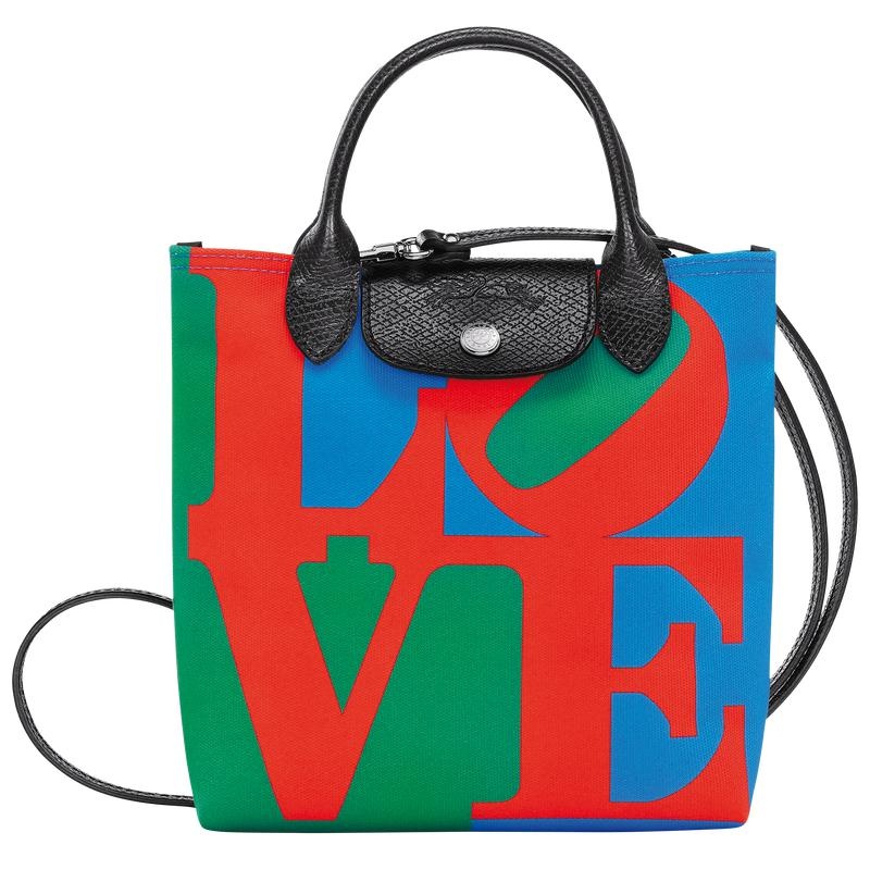 Longchamp x Robert Indiana XS Muške Torba Crossbody Red/Navy | 61805-THSU