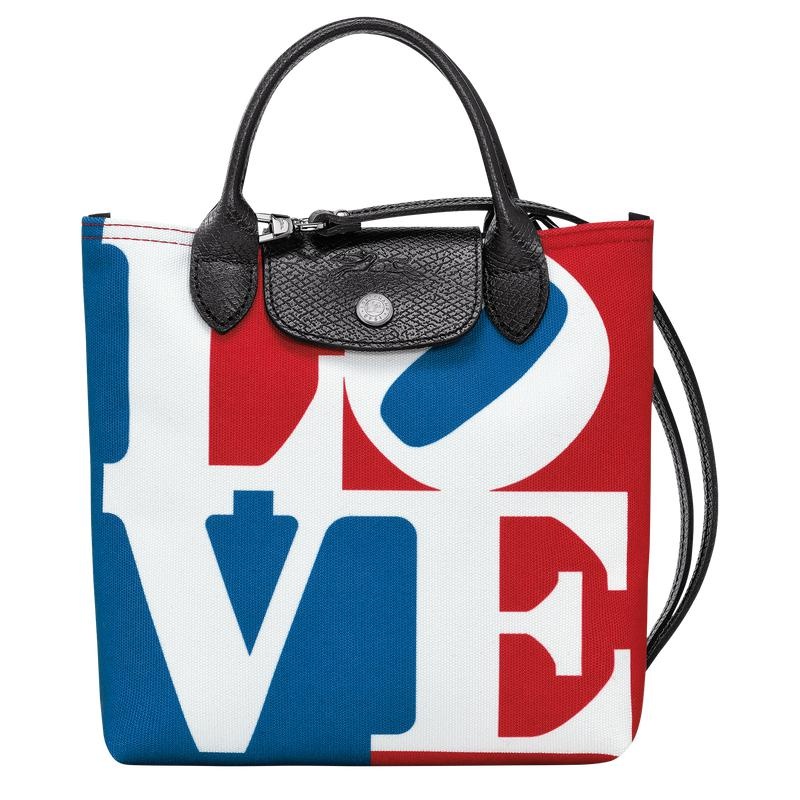 Longchamp x Robert Indiana XS Muške Torba Crossbody Bijele | 26579-WSZQ