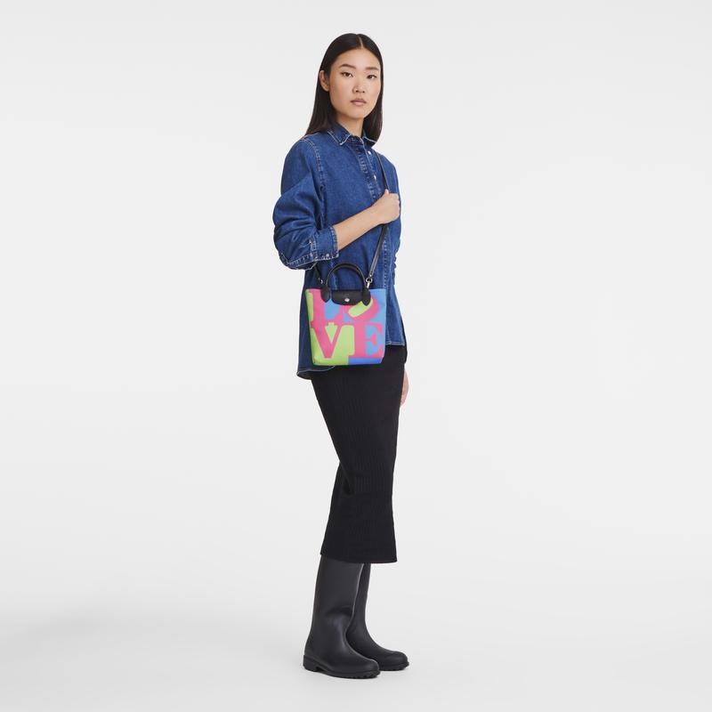 Longchamp x Robert Indiana XS Muške Torba Crossbody Roze | 52186-AIVU