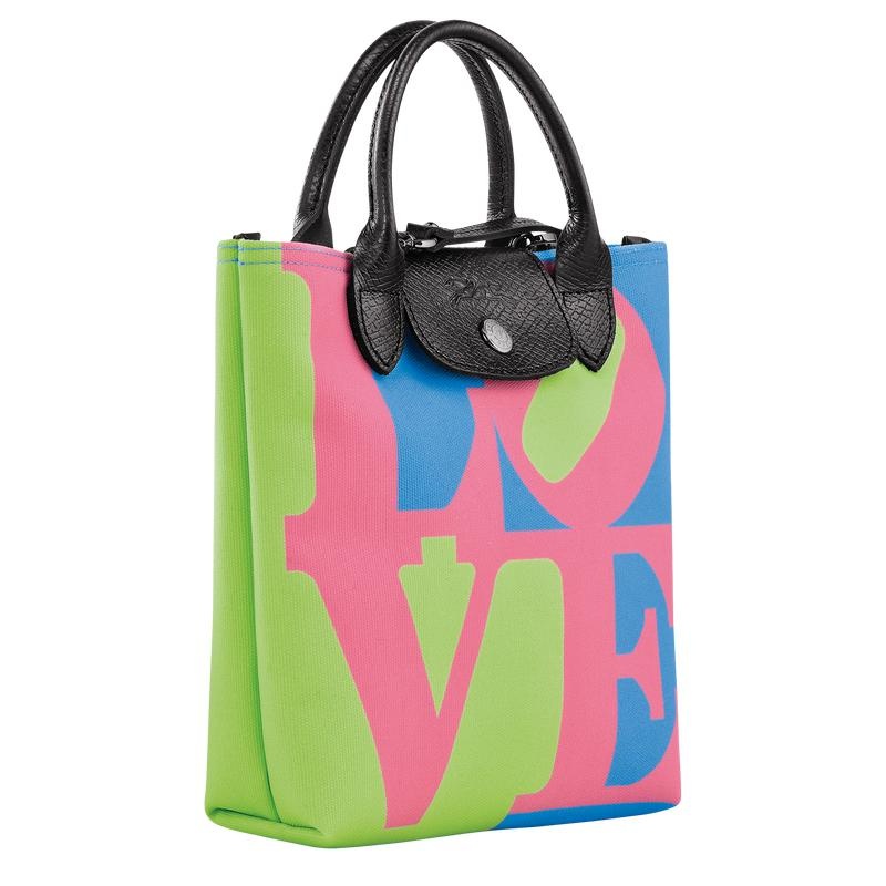 Longchamp x Robert Indiana XS Muške Torba Crossbody Roze | 52186-AIVU