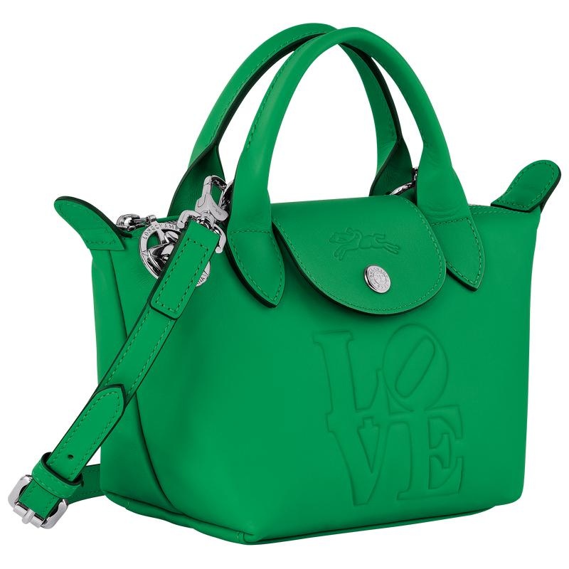 Longchamp x Robert Indiana XS Muške Torbica Zelene | 71429-JFLH