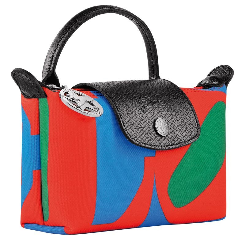 Longchamp x Robert Indiana Ženske Pouches Red/Navy | 34928-PMGK